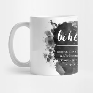 Bohemian on watercolor Mug